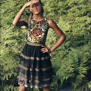 NWOT Anthro Embroidered Dress